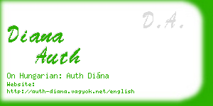 diana auth business card